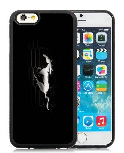 BEIWU Generic iPhone 6 4.7 Inch TPU Case,Ford Mustang Shockproof Shell Case Cover for iPhone 6S 4.7 Inch(Black)
