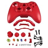 eForCity Shell Compatible with Microsoft Xbox 360 Wireless Controller , Red