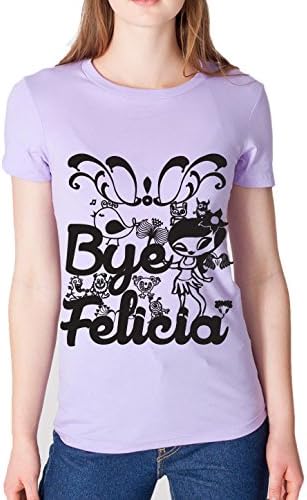 BYE FELICIA American Apparel for Women Shirt (Large, Lavender)