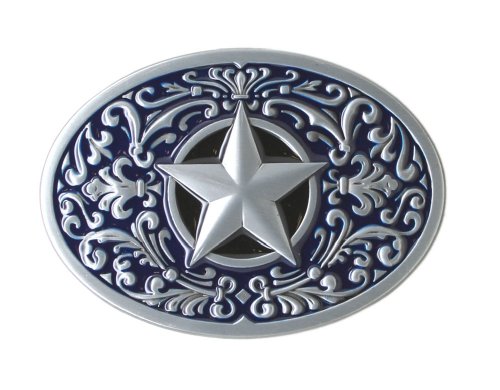 Western Star Belt Buckle - Blue
