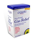 Equate Gas Relief, Extra Strength, Simethicone 125 mg, 72 Softgels, Compare to Gas X Equate Gas Relief, Extra Strength, Simethicone 125 mg, 72 Softgels, Compare to Gas X
