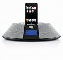 JBL On Time 200 P Lautsprechersystem (20 Watt, Uhr mit Weckfunktion, Dock) für Apple iPod/iPhone schwarz