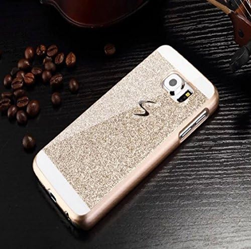 Galaxy S6 Case, CKCOM(TM) Beauty Luxury Diamond Hybrid Glitter Bling Hard Shiny Sparkling with Crystal Rhinestone Cover Case for Samsung Galaxy S6 G9200 (Gold)