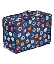 Numbers Suitcase style storage bag - Nlue