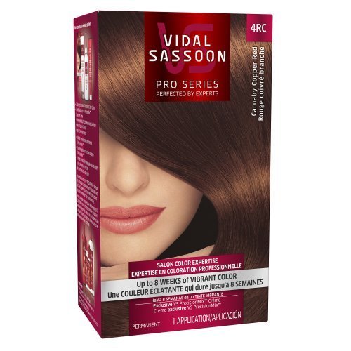 Vidal Sassoon Pro Series Hair Color, 4RC Dark Copper Red, 1 Kit by Vidal Sassoon