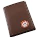 NCAA Clemson Tigers Brown Enamel Logo Tri-Fold Wallet