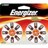 51e6FvBxBUL. SL160  Energizer Batteries AZ312DP EZ Turn and Lock Hearing Aid, Size 312, 16 Count