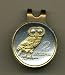 Gorgeous 2-Toned Gold on Silver Greek Owl - Coin - Golf Ball Marker - Hat Clips