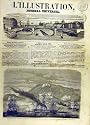 1863 MEXICO FRENCH NAVY ACAPULCO WAR MILITARY PRINT