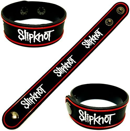 1 Pcs. Slipknot Hard Core Heavy Metal Punk Rock Music Band Logo Symbol Sign Rubber Silicone Bracelet Wristband by BEST EXPO