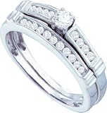 0.38CT-DIA RD-CENTER BRIDAL SET