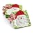 mud pie santa 7 1/2 inch by 7 inch dessert plate