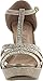 Deblossom Womens Dressy Glitter Rhinestone T Strap Platform Wedge Sandal Aalle-2