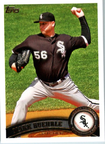 2011 Topps Baseball Card #231 Mark Buehrle - Chicago White Sox - MLB Trading Card In A Protective Screwdown Case