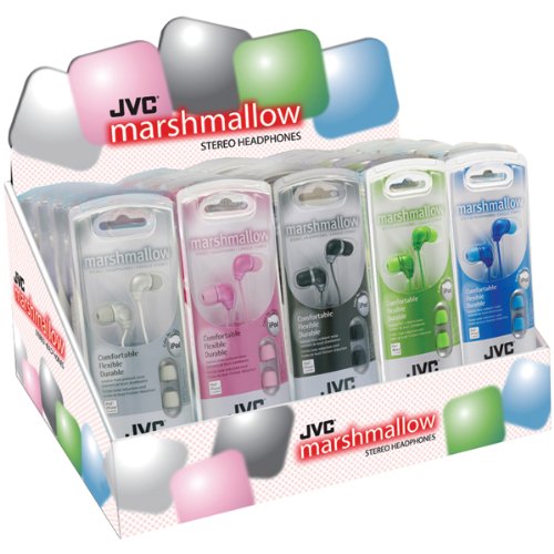  Jvc Hafx34Ct Preloaded Marshmallow Countertop Display Headphones 