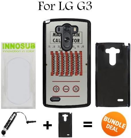 Magic Brain Calculator Custom LG G3 Cases-Black-Plastic,Bundle 2in1 Comes with Custom Case/Universal Stylus Pen by innosub