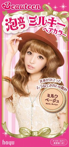 ビューティーン <em>泡</em>立つミルキーヘアカラー【