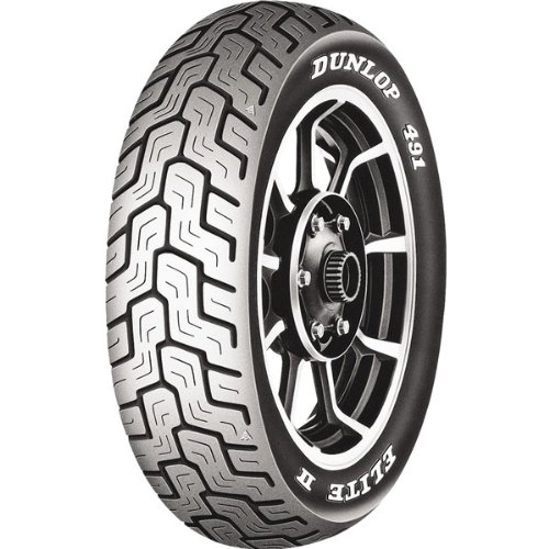 Dunlop 491 Elite II Tire - Rear - MT90HB-16 - Raised White Letters, Position: Rear, Tire Construction: Bias, Tire Type: Street, Rim Size: 16, Speed Rating: H, Tire Size: MT90-16, Tire Application: Touring, Load Rating: 74 407191 On Sale