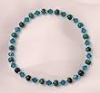 Swarovski Crystal, Chinese Turquoise and Sterling Silver Bracelet