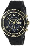Tommy Hilfiger Women's 1781103 Sport Black and Gold Plated Silicon Watch