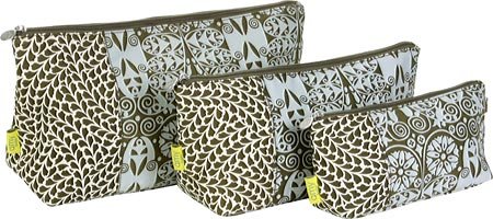 Amy Butler Carried Away Medium Accessory Bag,Sea Lettuce Chestnut,one size