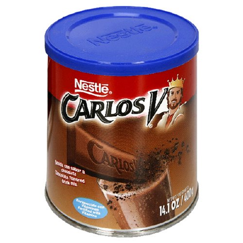 Nestle Carlos V Chocolate Drink Mix , 14.1-Ounce Container (Pack of 6) by Nestle