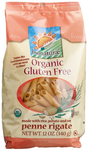 bionaturae Organic Penne Rigate, Gluten Free, 12-Ounce Bags (Pack of 6)