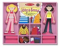 Melissa & Doug Abby & Emma Deluxe Magnetic Dress-Up Set