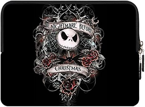 Jack and Sally Pattern Portable Sleeve Case Sleeve Pouch Bag Cover for iPad 1, iPad 2, iPad 3, iPad 4 Two Sides Printing