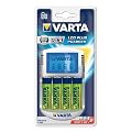 Varta  Power .- Enchufe cargador de pilas con LCD + 4 AA