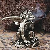New Gargoyle Collectible Pewter Cone Incense Burner Aromatherapy
