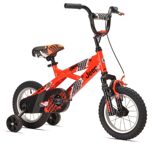 Jeep Boy's Bike (12-Inch, Orange/Black)