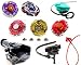 5er Kreisel Set Dark Cancer + Meteo L-Drago + Earth Eagle + Killer Biofowl + Hell Hades Kerbecs + 4 Metallspitzen usw. von Rapitidy