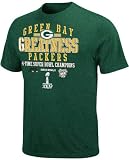 Green Bay Packers Commemorative 4-Time Super Bowl Champions Greatness Heathered Green T-Shirt