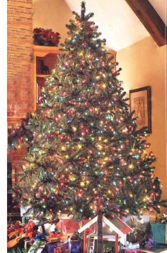 4.5 Pre Lit Full Douglas Fir Artificial Christmas Tree   Multi Lights
