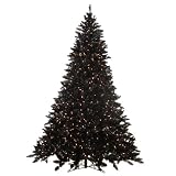 - 7.5' Pre-Lit Ashley Black Tree