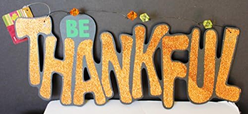 "Be Thankful" Hanging Door Decoration 15"