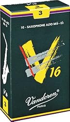 Vandoren V16 Alto Sax Reeds #3, Box of 10