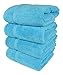 SALBAKOS - Premium 4 Piece Bath Towel Set, Made with 100% Turkish Cotton, Quick Drying, Highly Absorbent & Comfy Towels for Spa & Hotel | 27