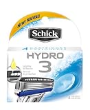 Schick Hydro 3 Blade Refill, 4-count  (Pack of 2)