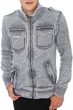 Grey Mineral Wash Fleece Jacket