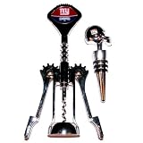 Motorhead Products NFL 2-Piece Cork Screw with Giants Logo and Helmet Shaped Bottle Stopper