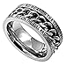 Sterling Silver And Steel No Weapon Ring (9)