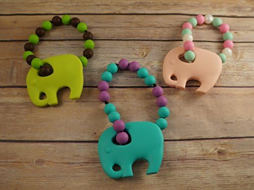 Silicone Elephant Shortie. Babywearing Jewelry Accessory.