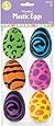 Amscam Animal Print Large Plastic Eggs, 3", Multicolor