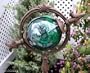 Beautiful Glass Globe Yard Stake w/ Arrow ~ Garden Stake