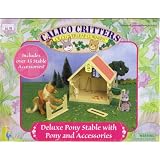 Calico Critters - Deluxe Pony Stable W Pony & Accesories