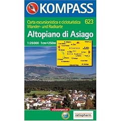 Altopiano di Asiago: Wander- und Radkarte. Carta escursionistica e cicloturistica. GPS-genau. 1:25.000