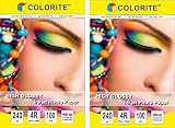 Colorite 240 Gsm 4R (4"x6") /100 Sheets x 2 PACK COMBO Inkjet High Glossy Photo Paper (TOTAL 200 sheets) RS.0.00 (69.00% Off) - Amazon
