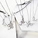 Bling Jewelry ABC Cubic Zirconia Pave CZ Cursive Script Letter Alphabet Initial A Pendant Necklace For Women Sterling Silver